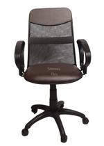 Cadeira diretor tela giratória com faixa - mecanismo relax - braço fixo corano marrom Cadeira diretor tela giratória com faixa - mecanismo relax - braço fixo corano marrom