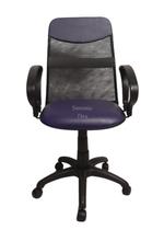 Cadeira diretor tela giratória com faixa - mecanismo relax - braço fixo corano roxo Cadeira diretor tela giratória com faixa - mecanismo relax - braço fixo corano roxo