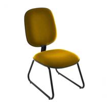 Cadeira Diretor Trapézio Para Escritório Linha Uno Amarelo Cadeira Diretor Trapézio Para Escritório Linha Uno Amarelo