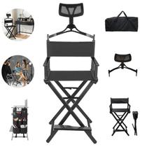 Cadeira diretora maquiagem de aluminio dobrável