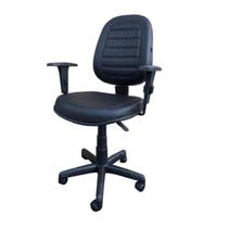 Cadeira Diretorzinha Costurada Giratória c/ Braços Reguláveis MARTIFLEX 32988