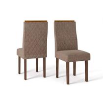 Cadeira DJ Móveis Cássia/Maia/Eva 2 Un Rústico Malbec/Bronze