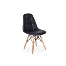 Cadeira Dkr Charles Eames Wood Estofada Botonê