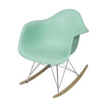 Cadeira DKR em Polipropileno com Braço Verde Tiffany Base Balanco