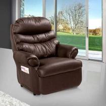Cadeira Do Papai Reclinável Grande Confortavel Kourin Marron - Art Estofados