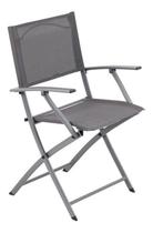 Cadeira Dobrável Aço Cinza 83X42X52Cm - Cinza