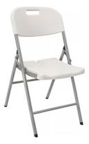 Cadeira Dobravel Aco E Plastico 83x46x57cm Ate 150kg - Forte