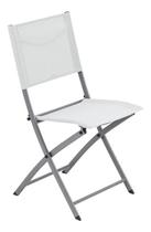 Cadeira Dobrável Aço Foldable Branco Até 160Kg - Branco