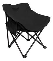 Cadeira Dobrável Aço Portátil Com Bolsa Pesca Praia Camping 150kg - Idea