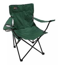 Cadeira Dobrável Alvorada Camping Pesca Verde + Bolsa