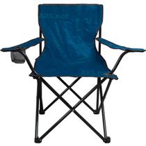Cadeira Dobrável Apoio Braço Praia Camping Porta Copos Pesca Com Bolsa Até 120kg