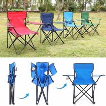 Cadeira Dobrável Camping Praia Férias Pescaria com Suporte de Copo Cadeira Dobrável Camping Praia Férias Pescaria com Suporte de Copo