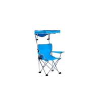 Cadeira dobrável com dossel para acampamento infantil azul