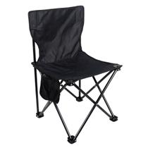Cadeira Dobrável de Acampamento Portátil Banco Pesca Preta Cadeira Dobrável de Acampamento Portátil Banco Pesca Preta