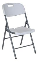 Cadeira Dobravel De Aco E Plastico 83x67x46 Cm Cinza Cadeira Dobravel De Aco E Plastico 83x67x46 Cm Cinza