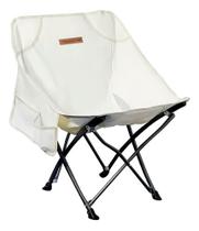 Cadeira Dobrável De Camping Pesca Premium Bege Com Bolso Cadeira Dobrável De Camping Pesca Premium Bege Com Bolso