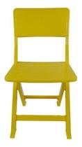 Cadeira Dobrável De Plástico 120 Kg Amarelo Cadeira Dobrável De Plástico 120 Kg Amarelo