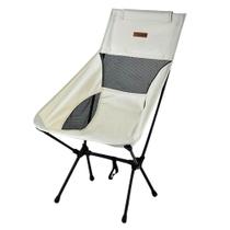 Cadeira Dobrável Desmontável Portátil Suporta 140kg Pesca Camping De Tecido Metal - Tomate