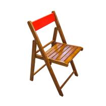 Cadeira Dobravel em Madeira Robusta Red - Castanho