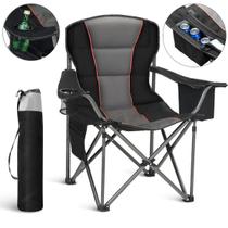 Cadeira Dobravel Grande Portatil Pesca Camping 180kg Premium