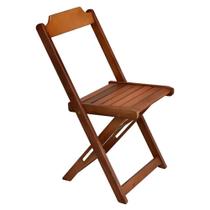 Cadeira Dobravel Madeira Mel Encosto Reto - Madesil Cadeira Dobravel Madeira Mel Encosto Reto - Madesil