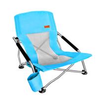 Cadeira dobrável Nice C Low Beach Camping azul ultraleve