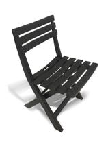 Cadeira Dobrável Plástica Preta P/ Restaurante Bares 25671 Arqplast