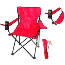 Cadeira dobravel portatil para camping praia com porta copo e bolsa ajustavel para transporte