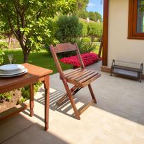 Cadeira Dobrável Retrátil De Madeira