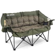 Cadeira dobrável tipo loveseat para camping Huskfirm, acolchoada, 363 kg Cadeira dobrável tipo loveseat para camping Huskfirm, acolchoada, 363 kg