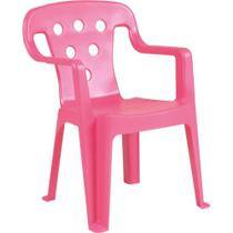 Cadeira e Banqueta Poltroninha KIDS Rosa