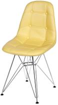 Cadeira Eames Botone Amarela Base Cromada - 39068