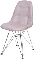 Cadeira Eames Botone Fendi Base Cromada - 43882