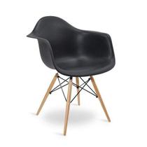 Cadeira Eames Braço Polipropileno Base Madeira Eiffel Espresso Móveis