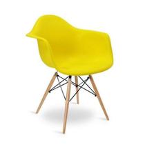 Cadeira Eames Braço Polipropileno Base Madeira Eiffel Espresso Móveis