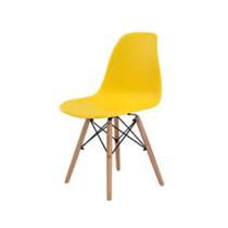 Cadeira Eames Charlie Fixa Mad amarela - ErgoOffice