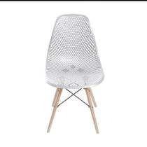 Cadeira Eames Colmeia com Pés Palito Branca - OR DESIGN