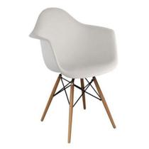 Cadeira Eames com braço PP ARM , Base DSW Madeira e metal