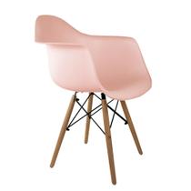 Cadeira eames com braço rosa pp