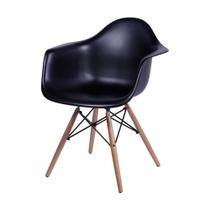 Cadeira Eames Daw Preta Cadeira Eames Daw Preta