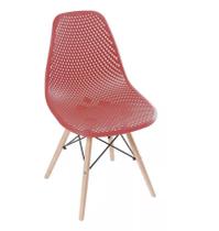 Cadeira Eames Design Colméia Eloisa Vinho - Homelandia