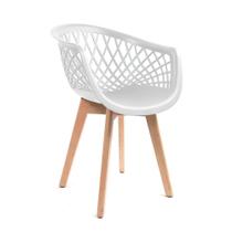 Cadeira Eames Design Wood Web Branca