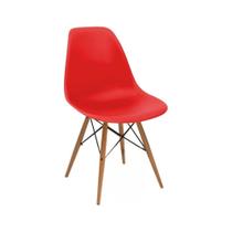 Cadeira Eames DKR Pés Palito Vermelho