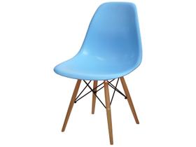 Cadeira Eames DSW Base Madeira - Azul Cadeira Eames DSW Base Madeira - Azul