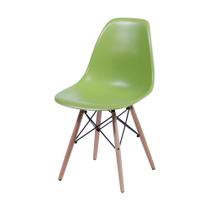 Cadeira Eames DSW Base Madeira - Verde Cadeira Eames DSW Base Madeira - Verde