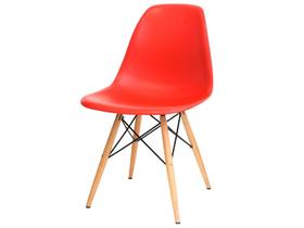 Cadeira Eames Eiffel Base Madeira - Vermelho Cadeira Eames Eiffel Base Madeira - Vermelho