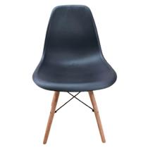 Cadeira Eames Eiffel Com Base De Madeira Intervalue Preto