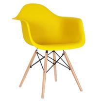 Cadeira Eames Eiffel DAW - Amarelo - Madeira clara - Mobili