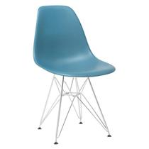 Cadeira Eames Eiffel DKR com base de metal cromado