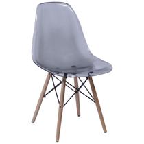Cadeira Eames Eiffel DSW Em Policarbonato Base Madeira